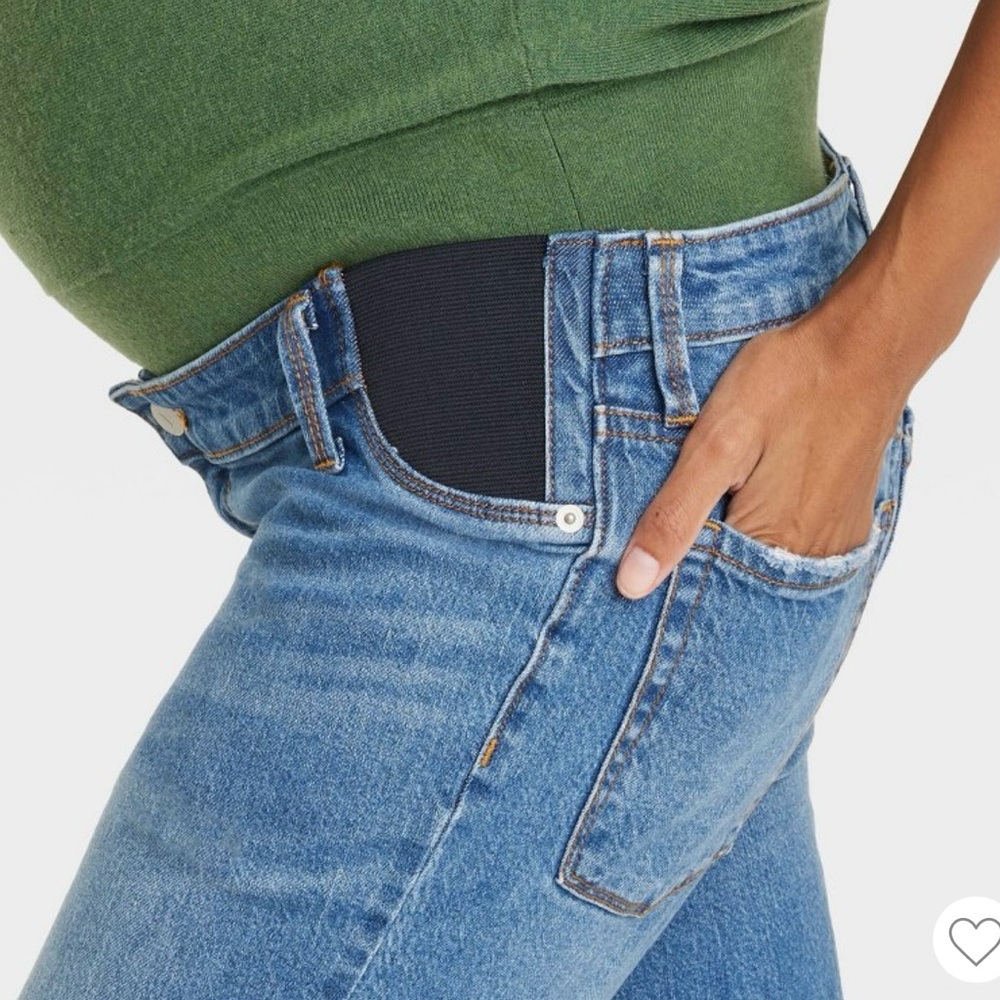 Isabel Maternity by Ingrid & Isabel Blue Straight Leg Jeans NWT